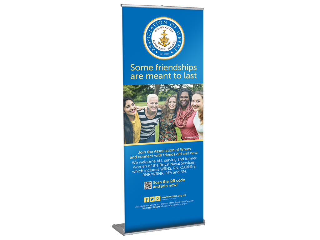 Association of Wrens pull up banner