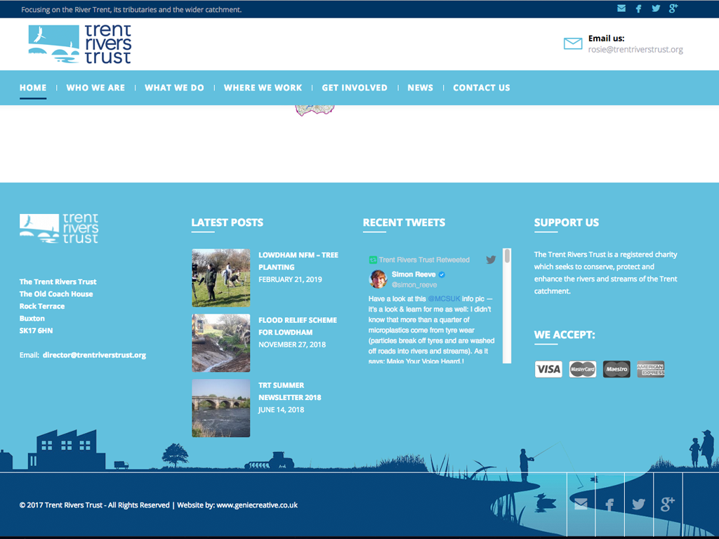 Fully responsive,CMS,website,design,Trent,Rivers,Trust,Sheffield,Branding,Graphic Design