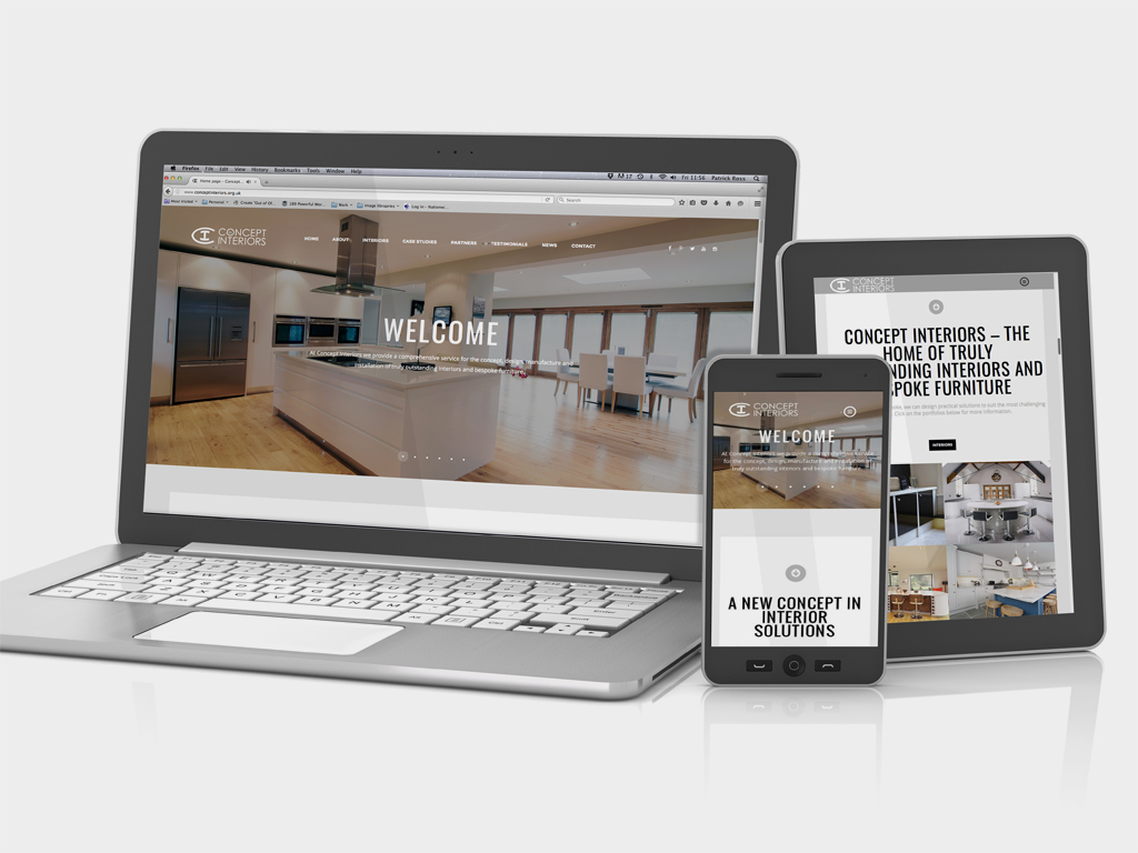 Fully responsive,CMS,website,design,Concept Interiors,Sheffield,Branding,Graphic Design