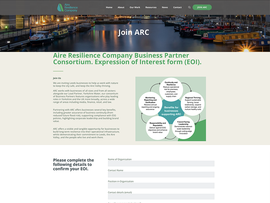ARC Website design_Sheffield
