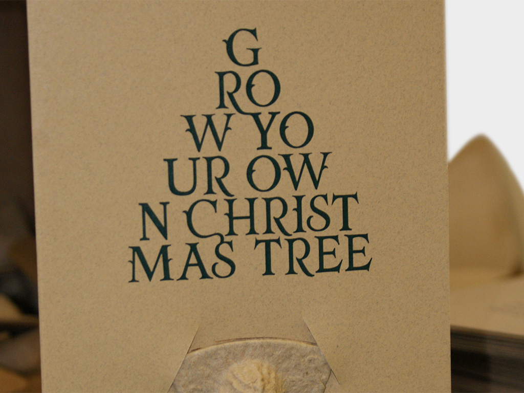 Bespoke 100% recycled Christmas card design