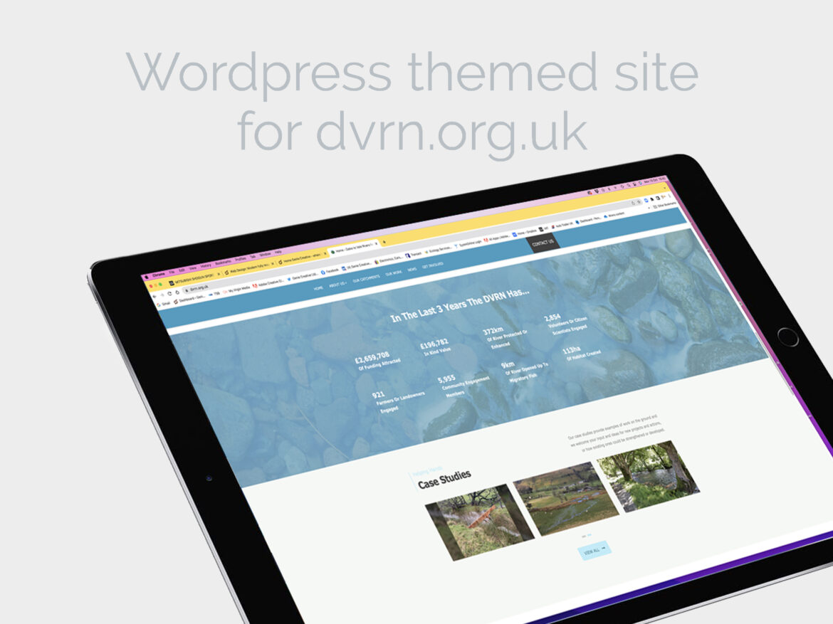 Wordpress website design for dvrn.org.uk