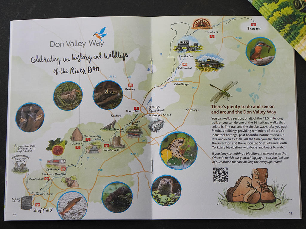 Don Valley Way walks booklet design